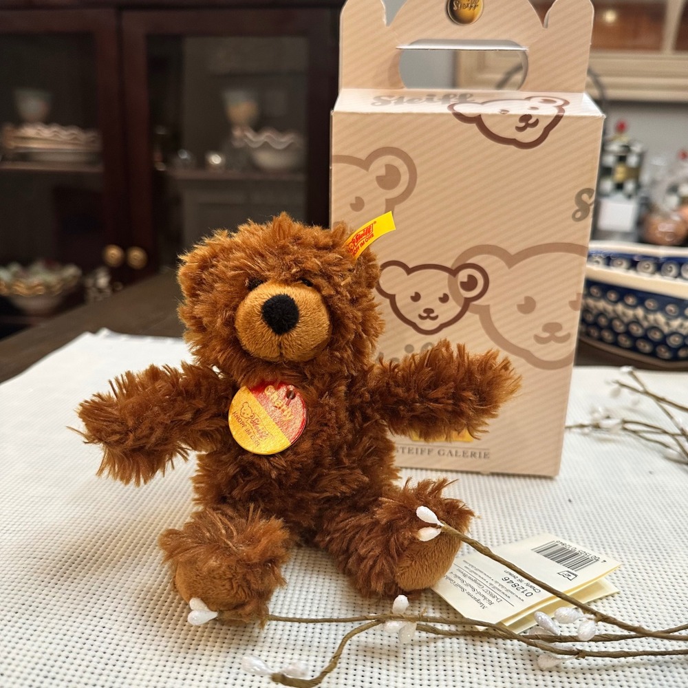 Charly Dangling Teddy Bear‎ in Brown 6.5" Collectors In Box Y2K